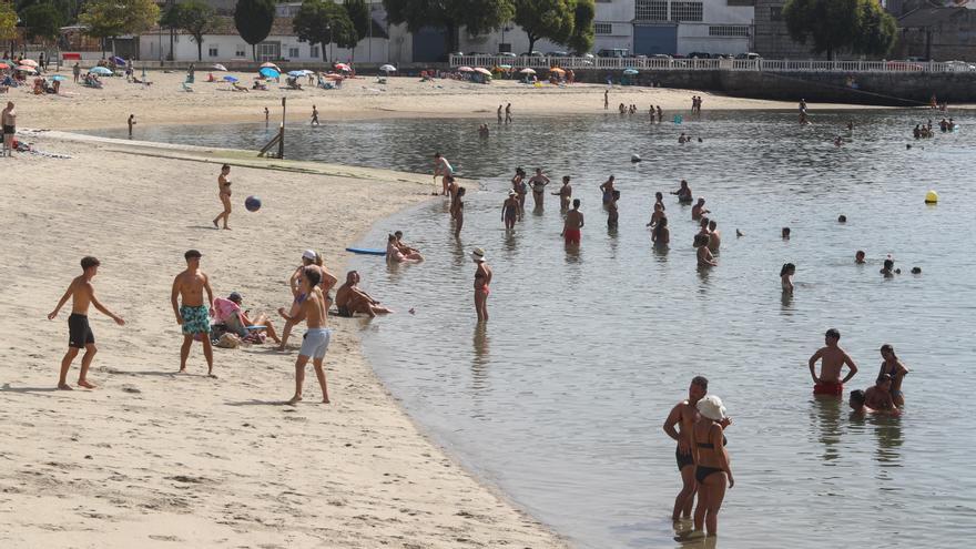 O Salnés se torra a 40 grados