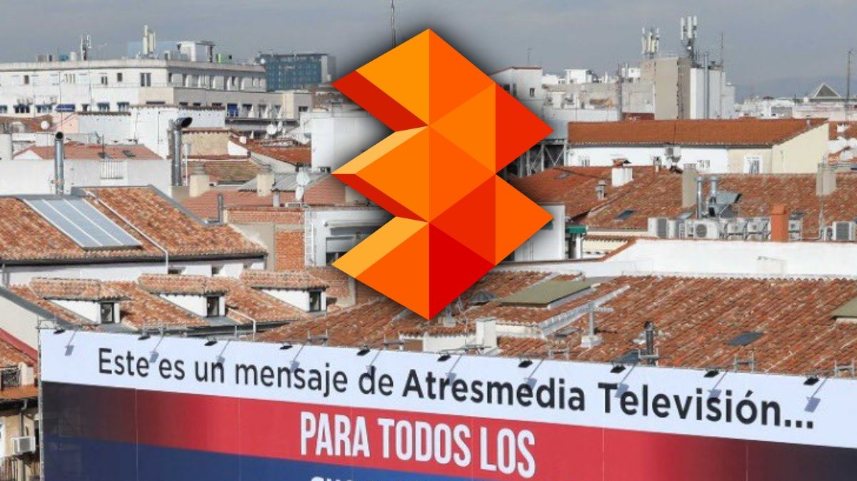 Imagen de la valla publicitaria de Atresmedia