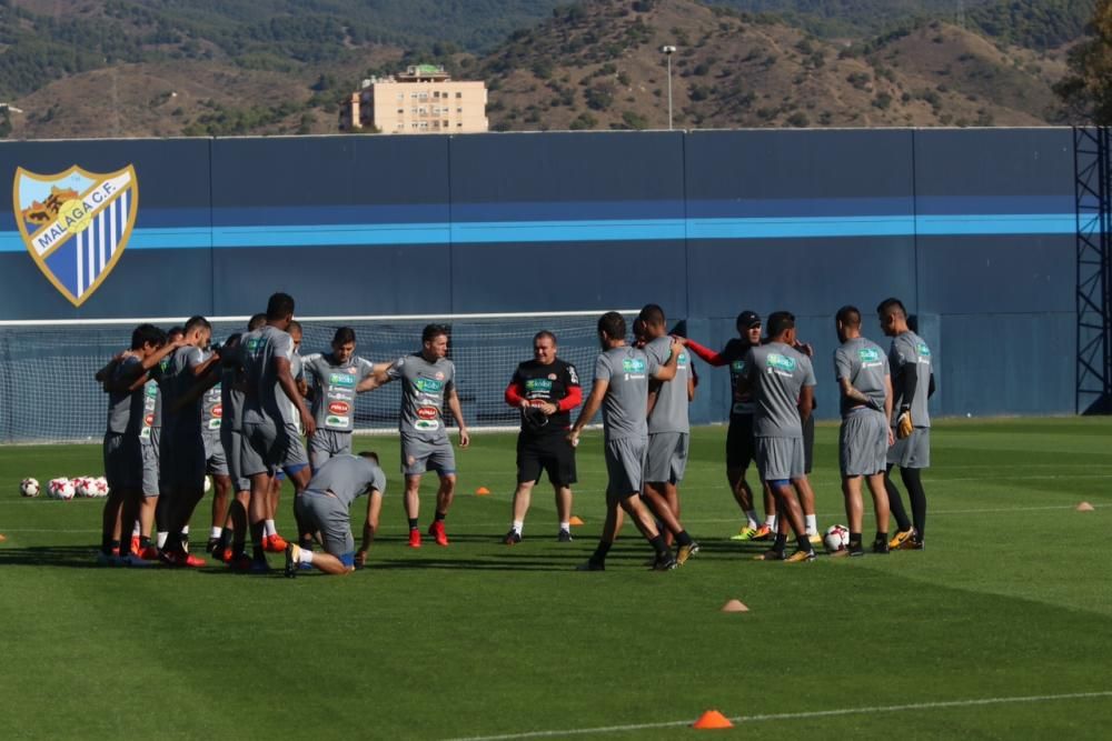 Entrenamiento de la selección de Costa Rica en Málaga