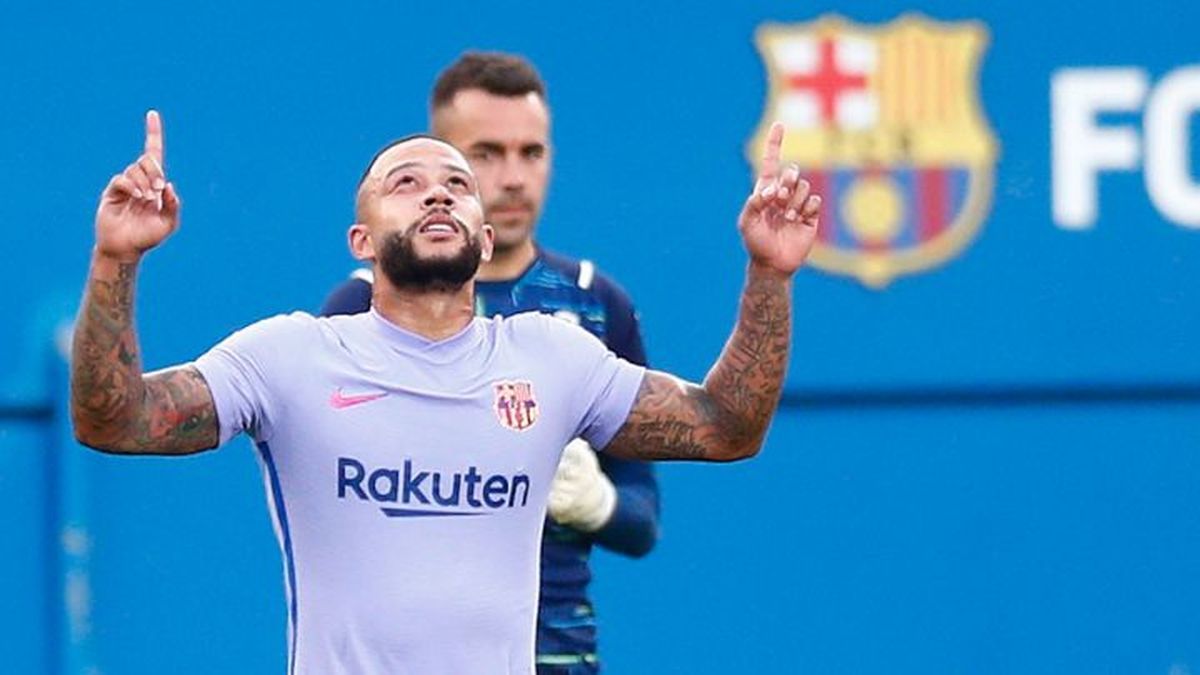 Memphis marcó su primer gol como jugador del Barcelona en contra del Girona