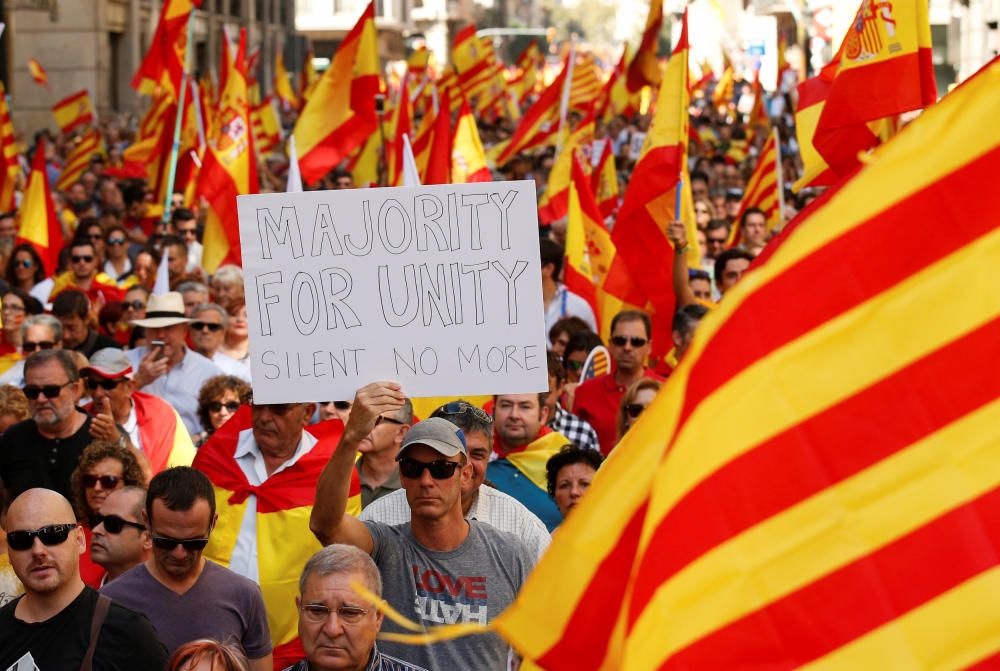 Manifestación en Barcelona por la unidad de España