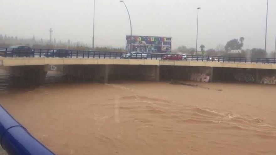 El Rio Seco de Castellon desagua