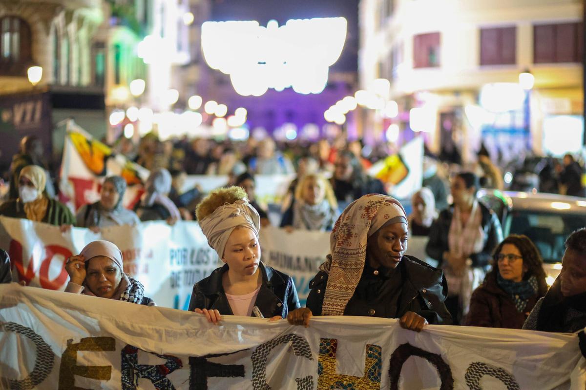 Valencia VLC manifestación por los derechos de las personas migrantes