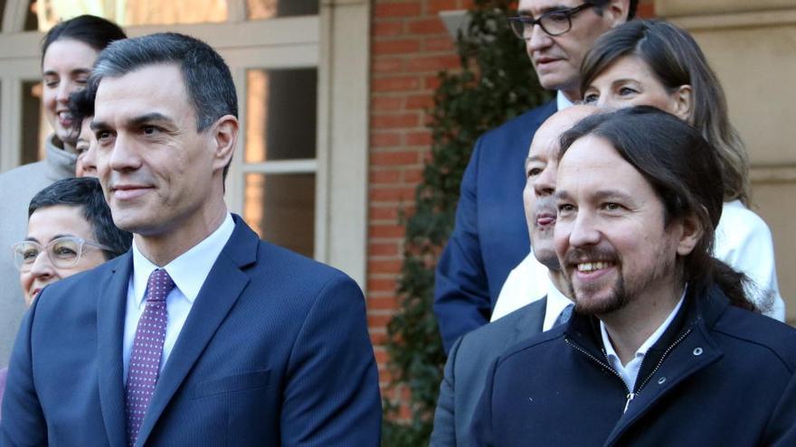 Pedro Sánchez i Pablo Iglesias, en una imatge d&#039;arxiu