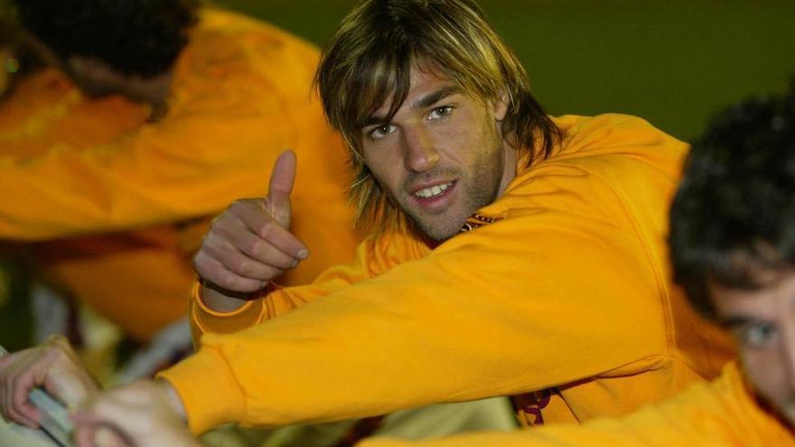 Juan Valera, en un entrenamiento con la Selección murciana en 2006