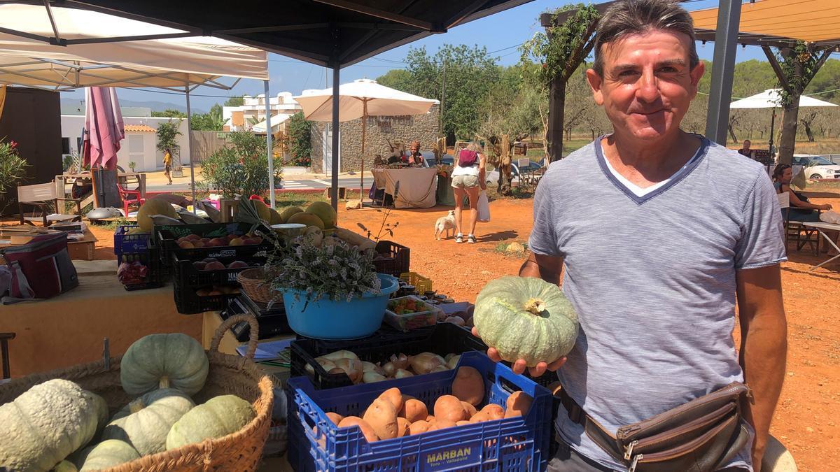 Pep Ramon Prats en el Mercat de Forada.