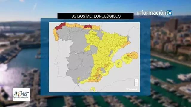El tiempo en Alicante: aumenta a naranja la alerta por fuertes vientos