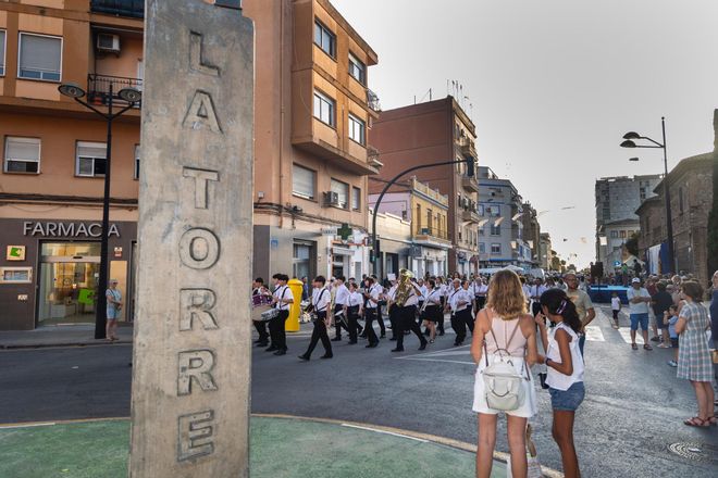 Así ha sido el pasacalle de bandas de música afectadas por la dana en la Torre