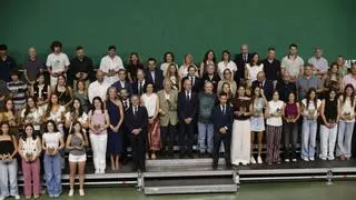 El Grupo Covadonga celebra su día grande con veneración a la Santina y al compromiso y los éxitos deportivos de sus socios: "Hacéis que el club avance cada día"