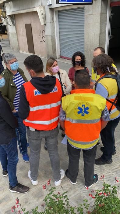 Manifestació personal sanitari comarques gironines