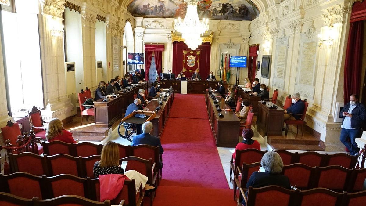 Imagen del pleno extraordinario de presupuestos celebrado hoy.