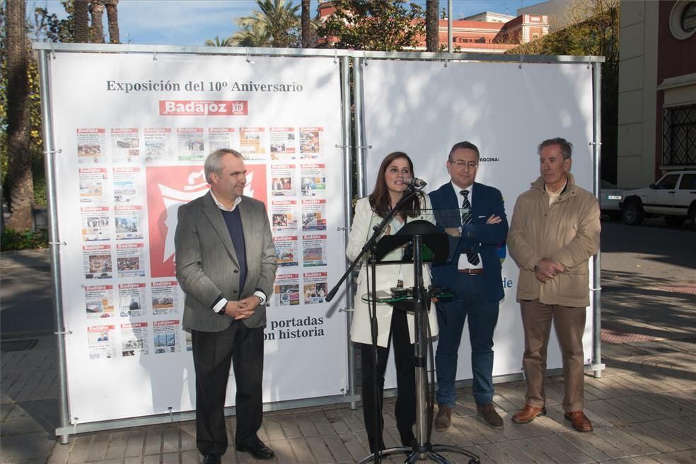 Exposición de portada del X aniversario de La Crónica de Badajoz