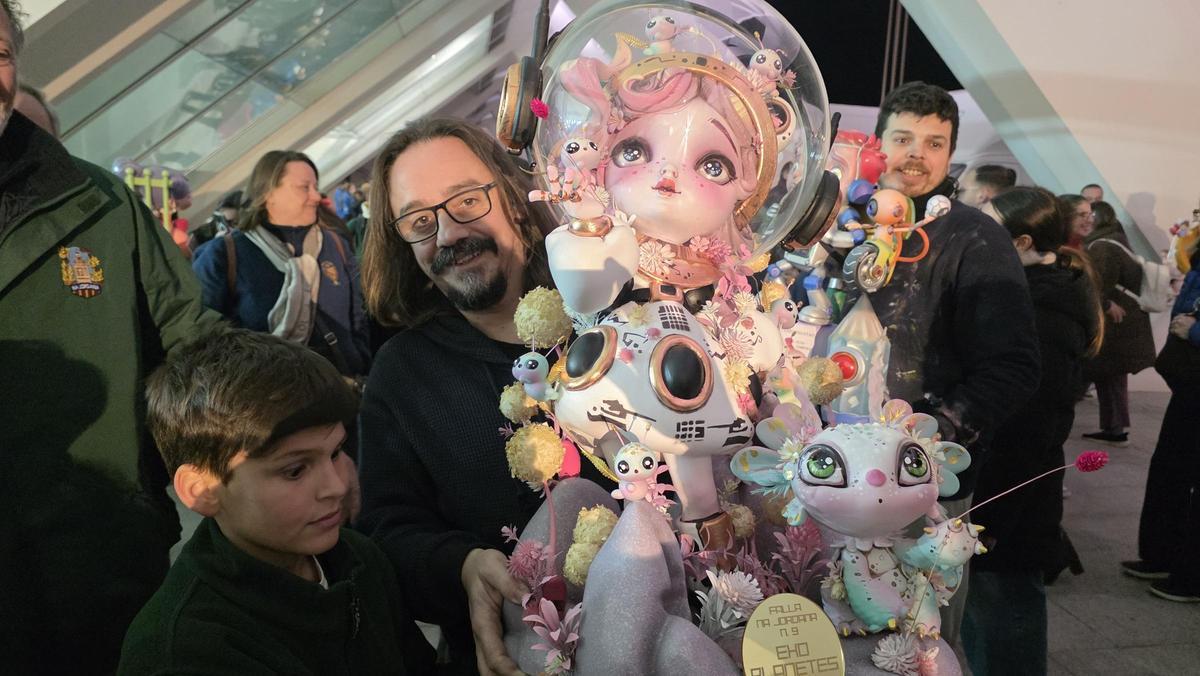 Platero, con la figura de Na Jordana