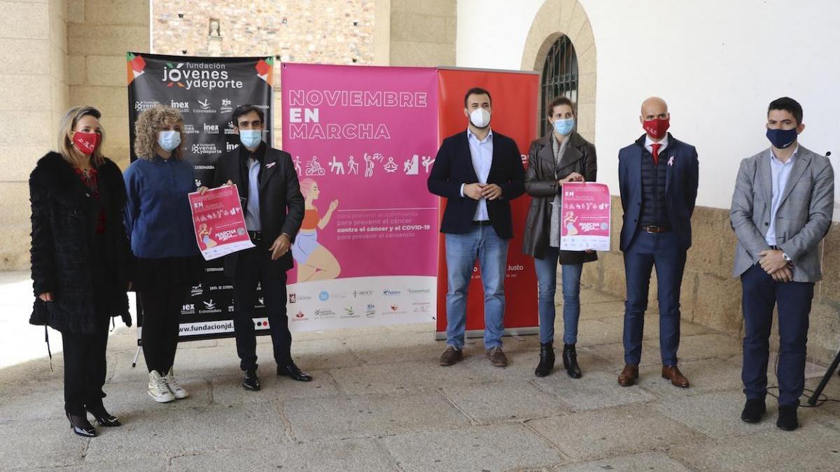 Comienza en Cáceres ‘Noviembre en Marcha’, con actividades en beneficio de la AECC