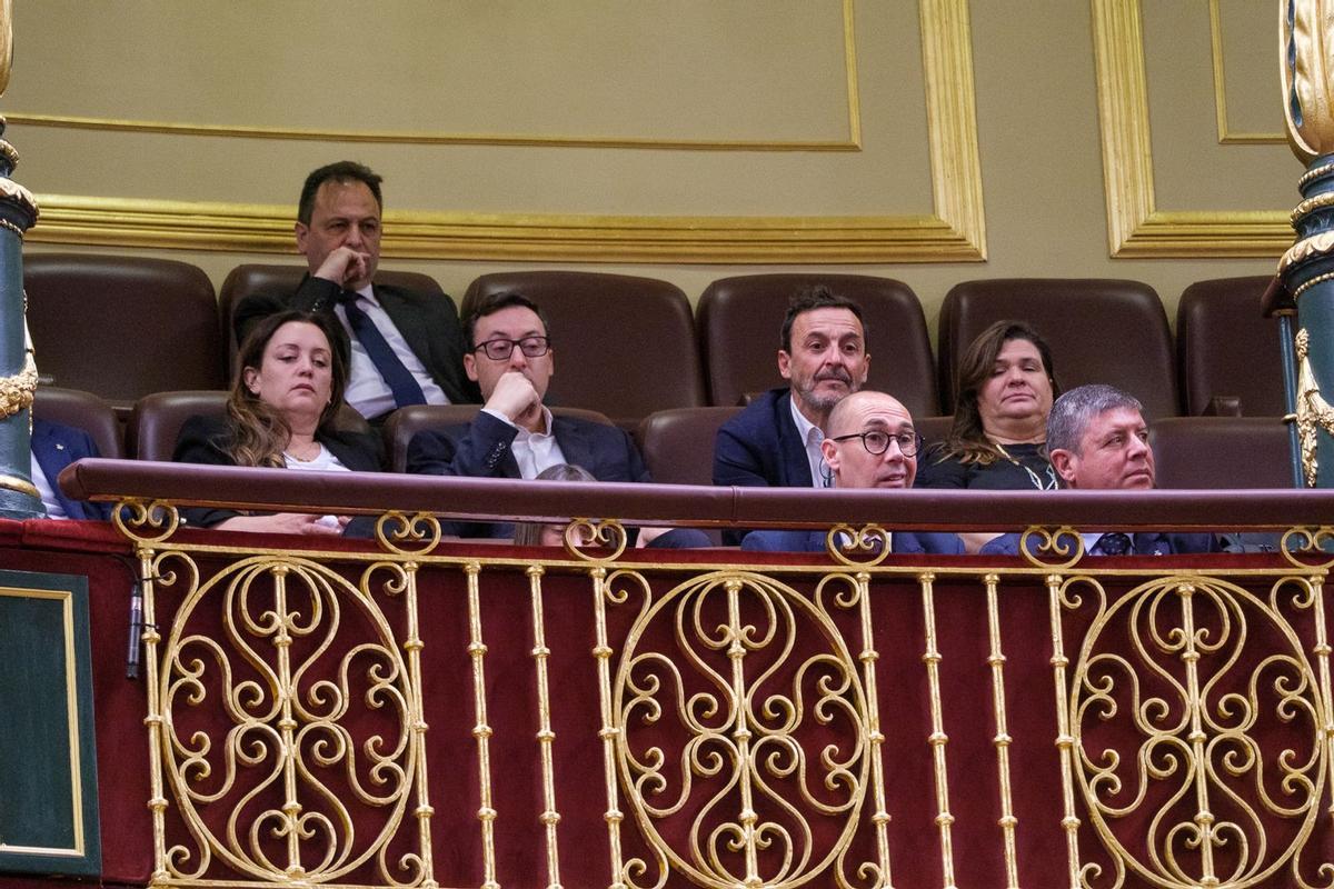 Representación oficial de Formentera en la sala de plenos del Congreso de los Diputados