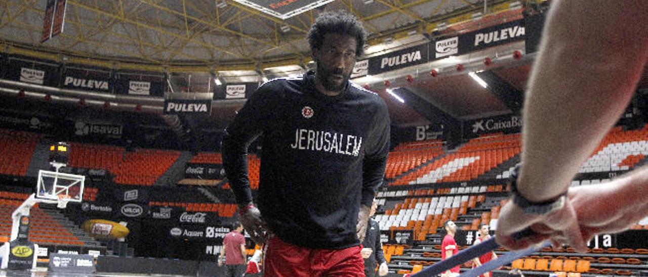 Stoudemire, en el pabellón de La Fonteta de Valencia.