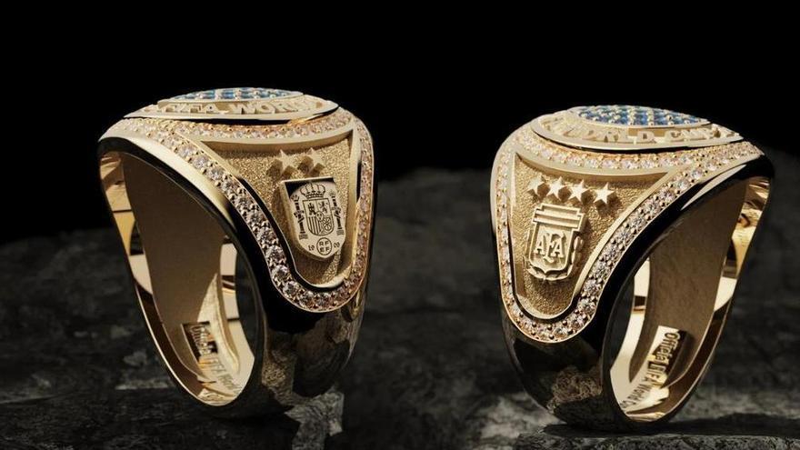 Infantino presume el trofeo y el exclusivo anillo para los campeones del Mundial: "Premios para toda la vida"