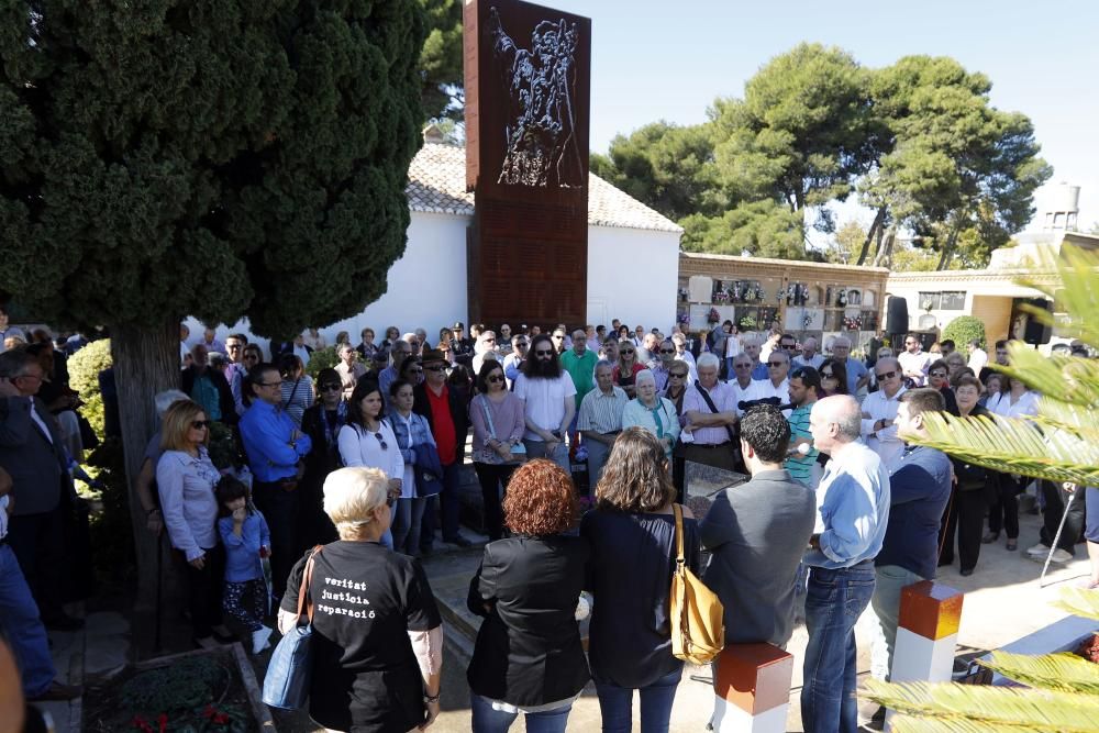 Homenaje a los represaliados del franquismo en Paterna.