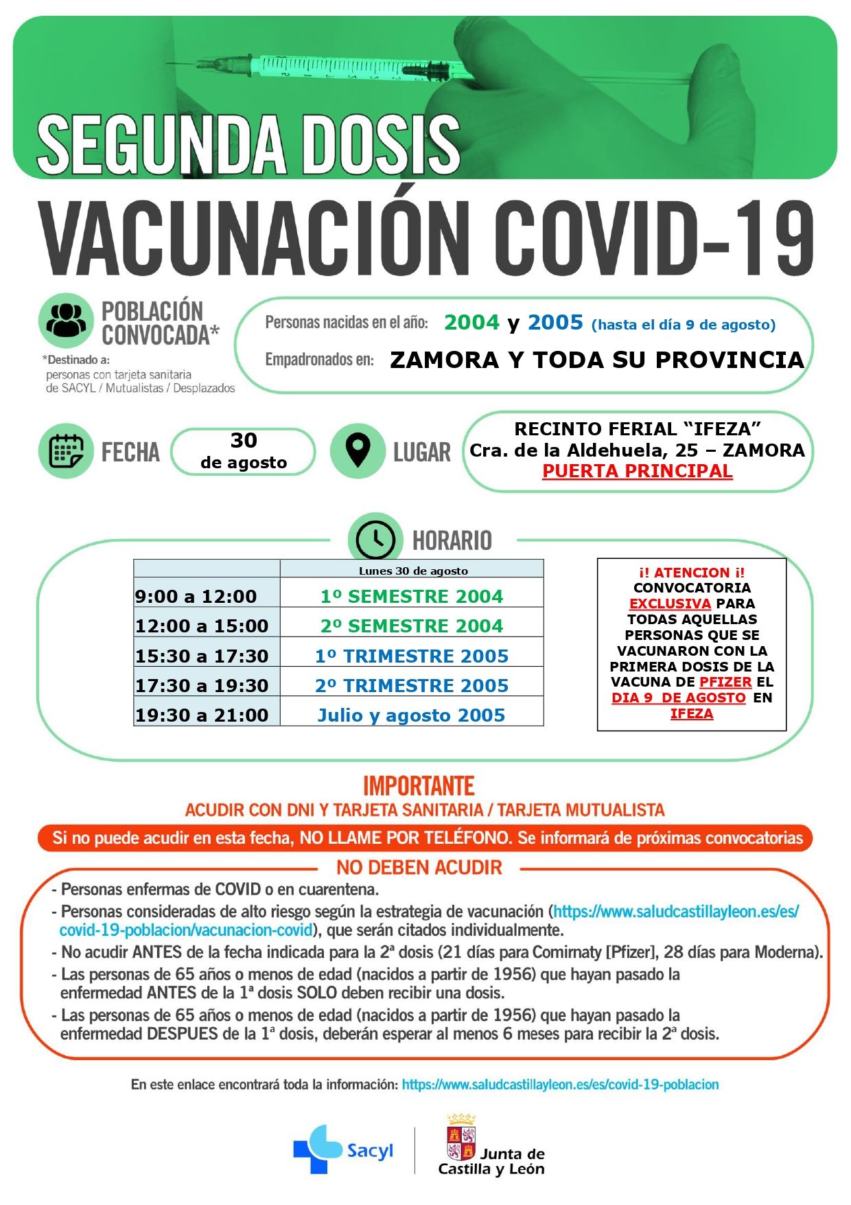 Vacunación en Zamora