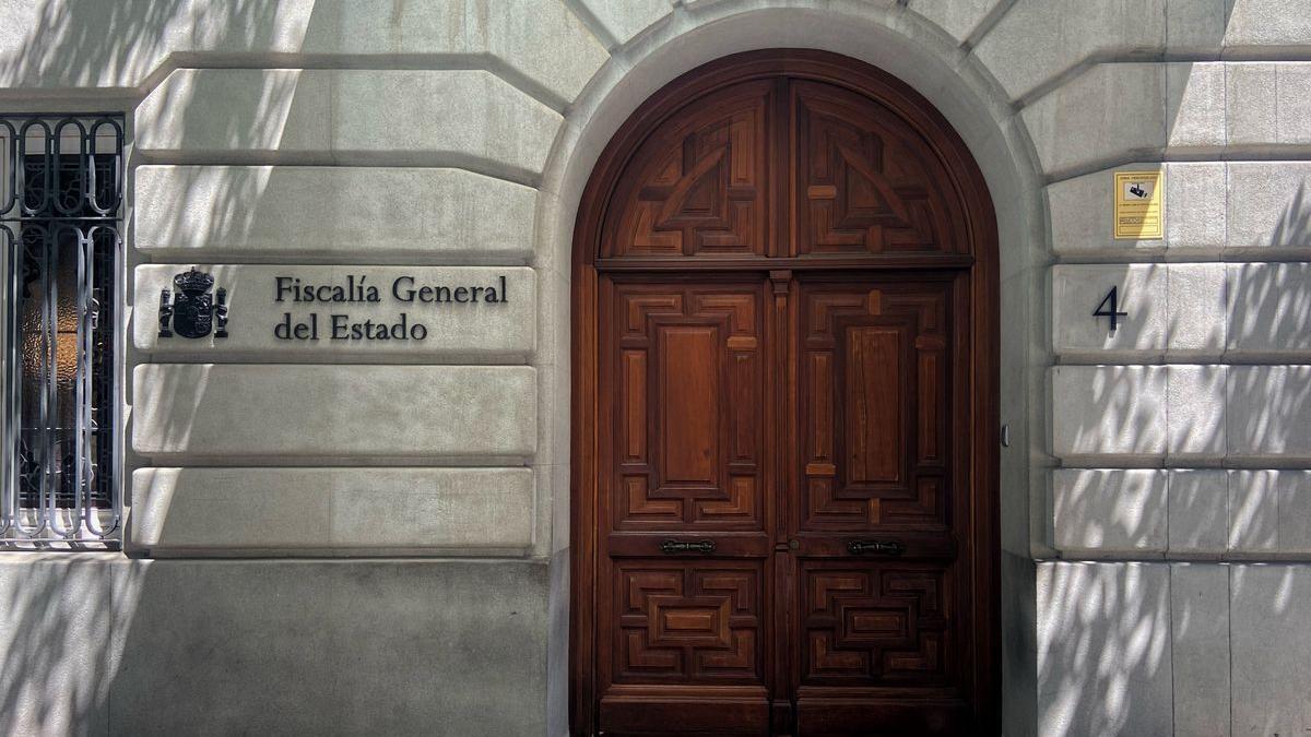 Entrada a la sede de la Fiscalía General del Estado.