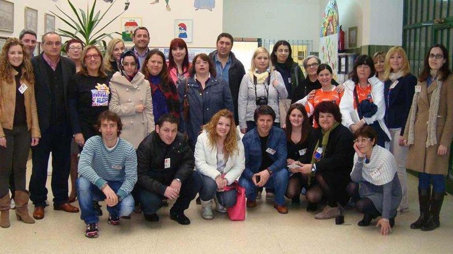 Profesores europeos de visita en Cornellana