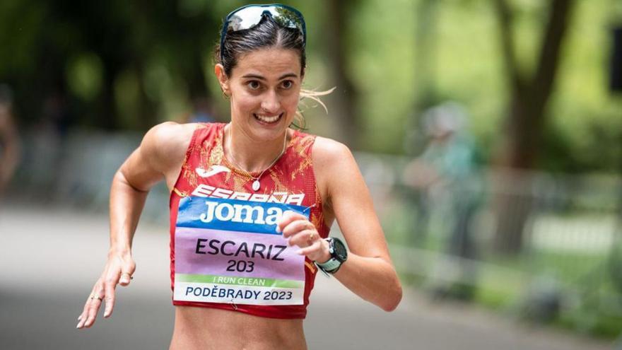 Carmen Escariz marca el nuevo récord gallego de los 10 kilómetros marcha