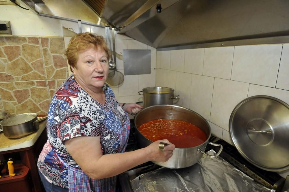 Fabada de la fiesta de El Carmen en Langreo