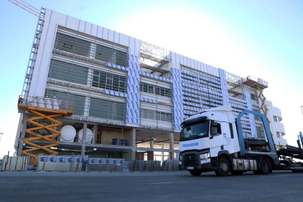 Avanzan las obras del Instituto Oceanográfico Español en el puerto de Málaga