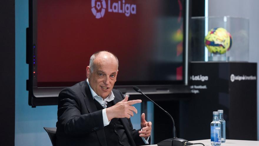 Tebas, Laporta y un aquelarre que no fue tal: &quot;La asamblea ha sido muy light&quot;