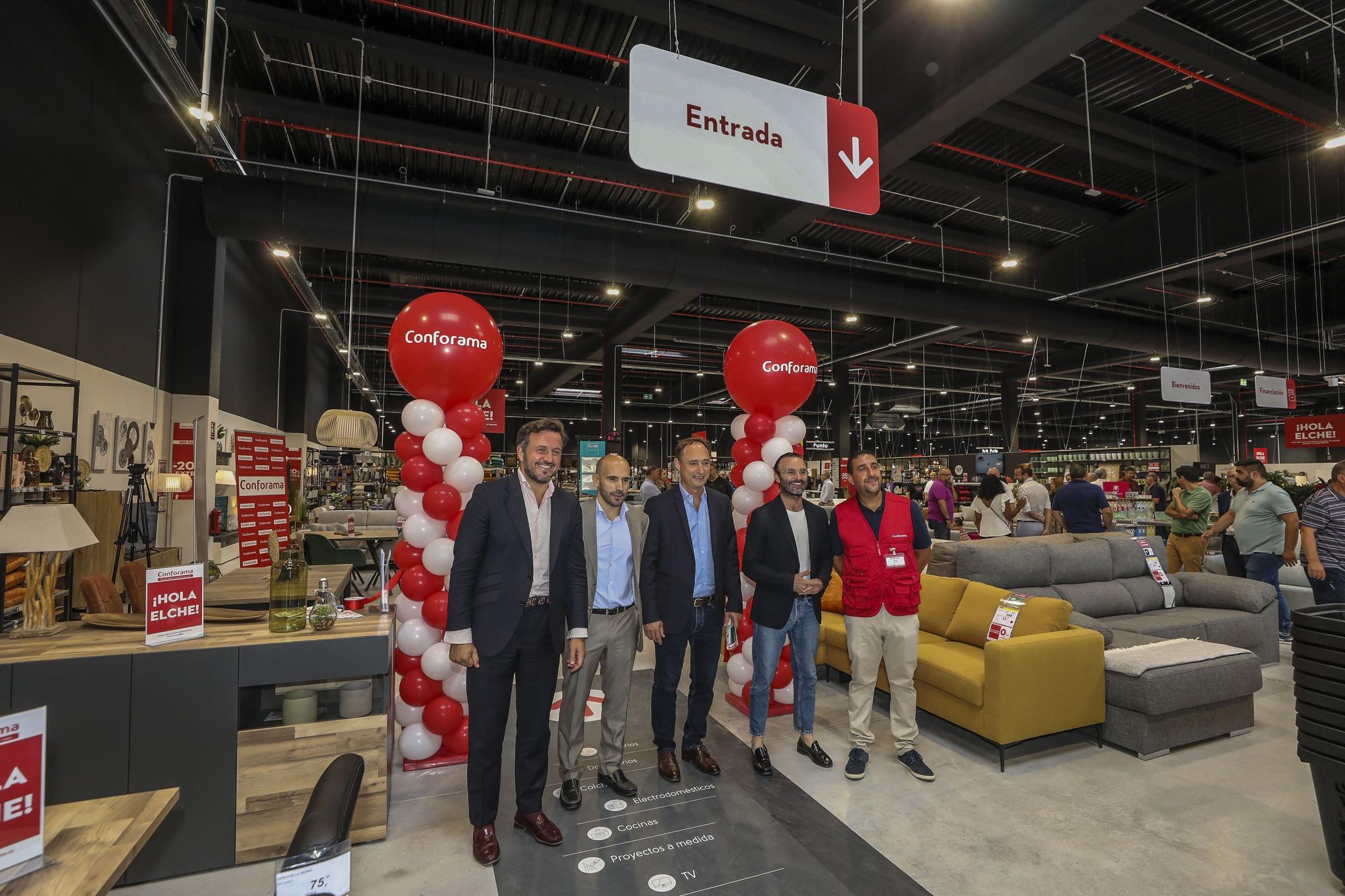 Gran inauguración de la nueva tienda de Conforama en Elche.