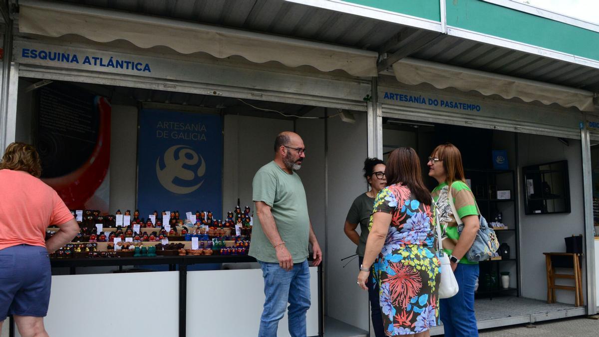 La inauguración de la edición del año pasado de Argálica, en los jardines de O Señal de Cangas.