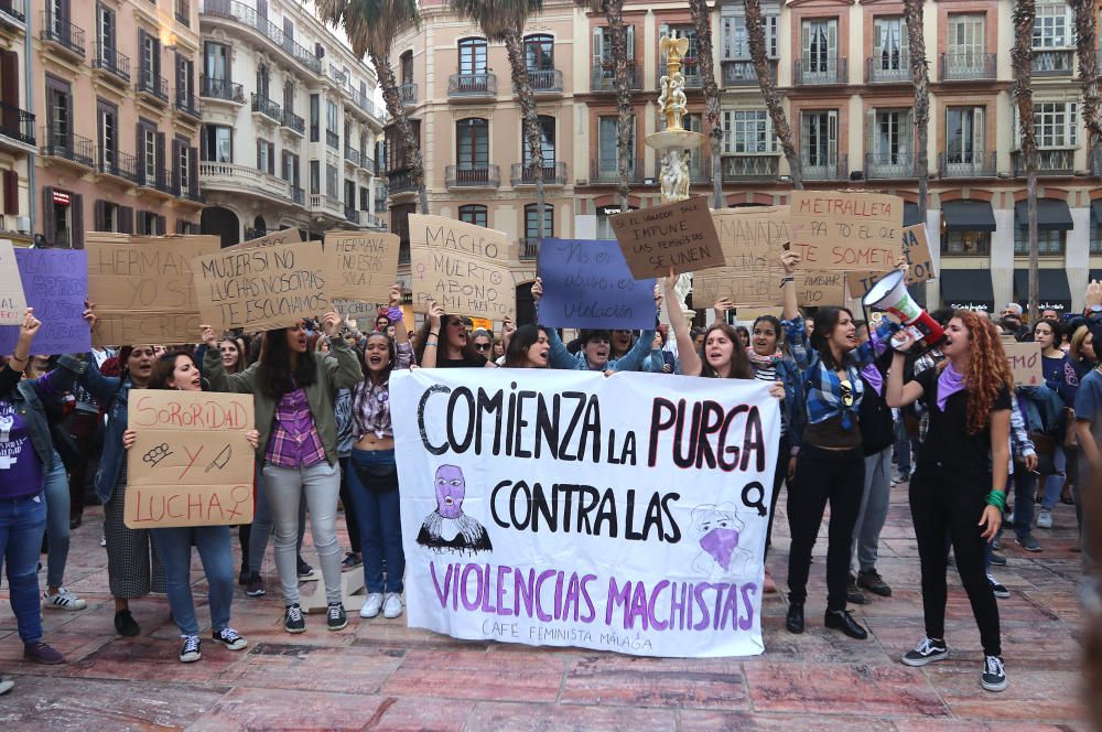 Manifestación en Málaga contra la sentencia de la Manada