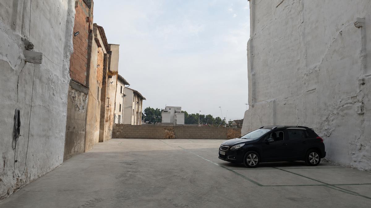 El nuevo parking en la calle Sant Vicent de Xàtiva.