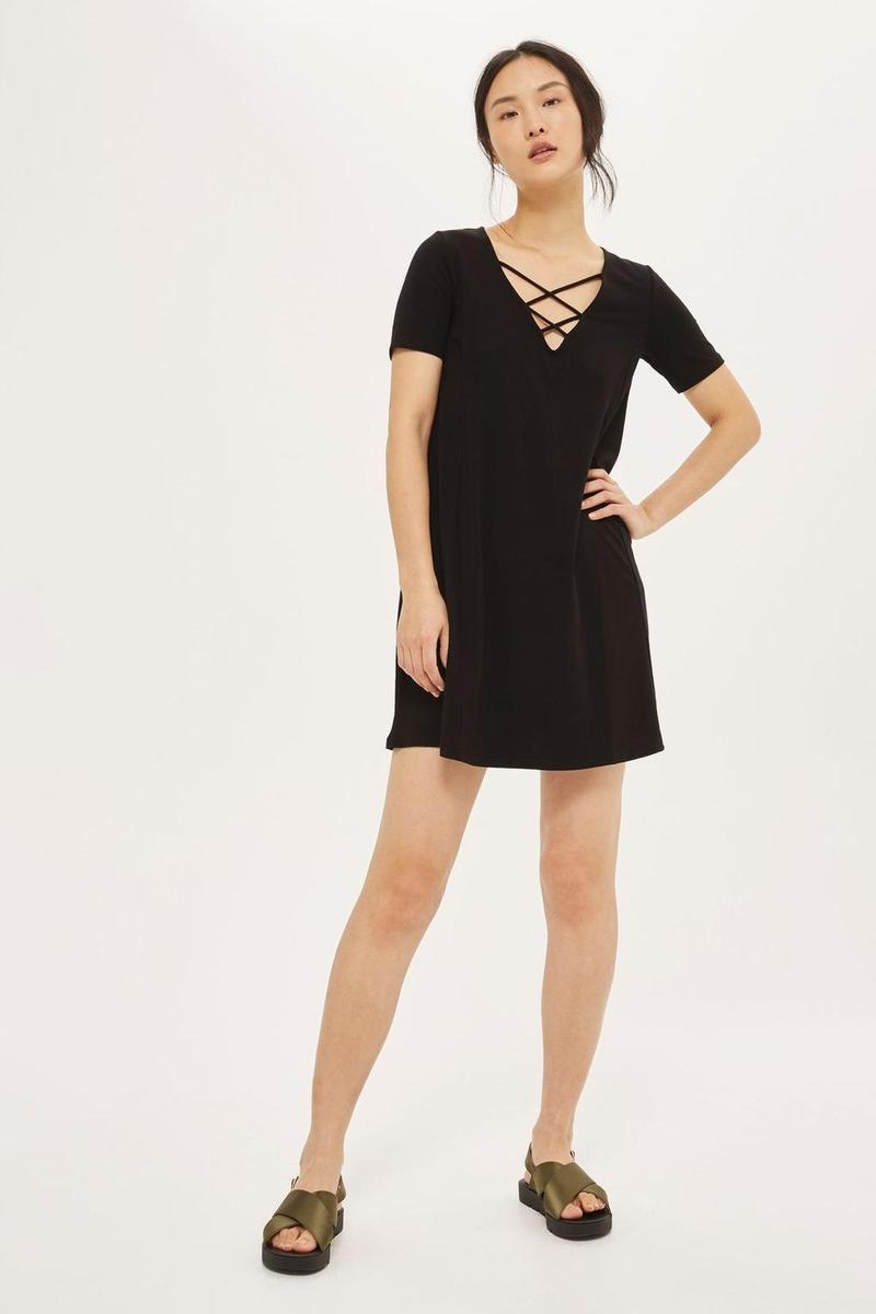 Vestido negro de Topshop