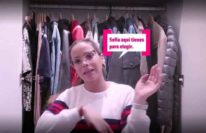 Gloria Camila enseña su vestidor