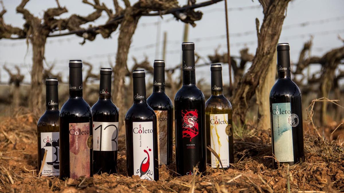 Can Coleto ofrece una variada oferta de vinos ecológicos.