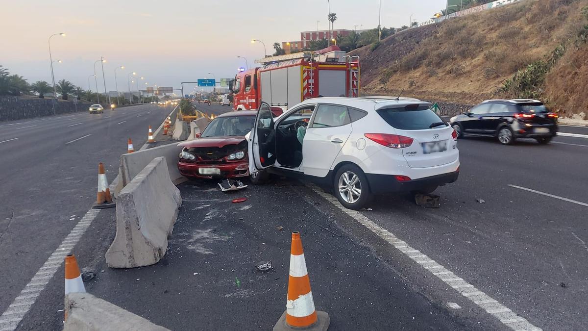 Accidente de tráfico hoy en la TF-5