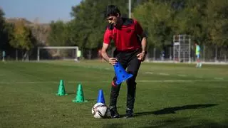 Josemi 'La Araña', el entrenador de porteros con parálisis cerebral del Leganés