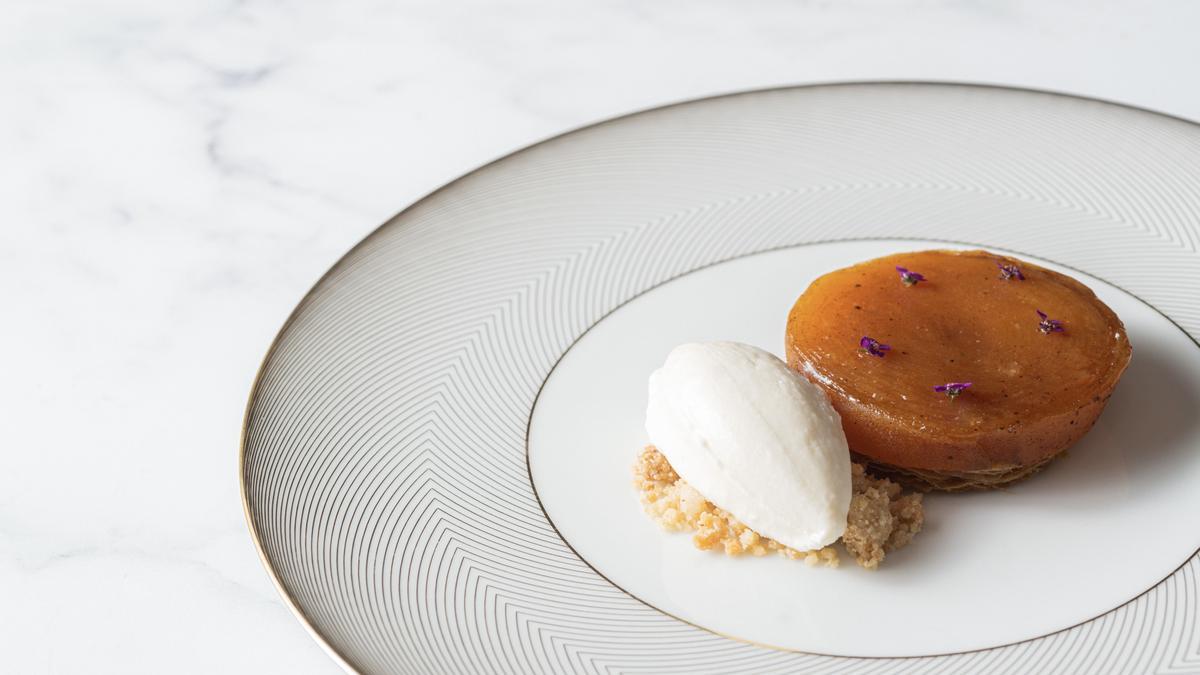 La tarta Tatin de manzana de Saddle (Madrid).