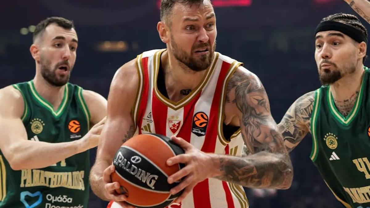 Motiejunas estrenará su nueva situación en el Estrella Roja en el duelo de este viernes ante el Barça