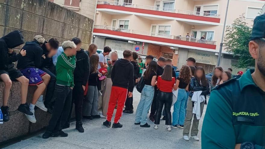 Tres menores identificados tras quedar 200 jóvenes de Moaña y de Vigo para pelearse