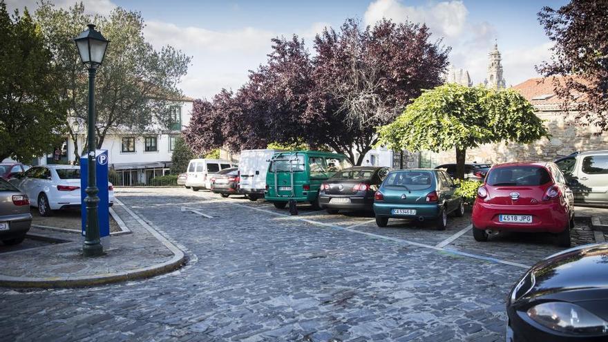 Aparcamiento donde ocurrió la brutal agresión. // Ó. Corral