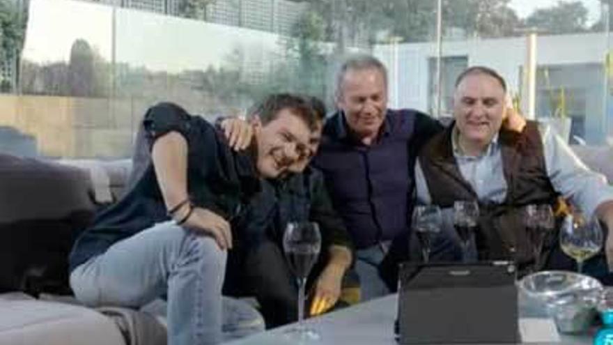 Antonio Banderas, Alejandro Sanz, Bertín Osborne y José Andrés.