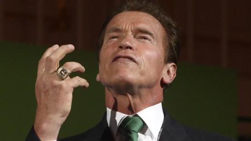 Schwarzenegger, durante su discurso en Viena.