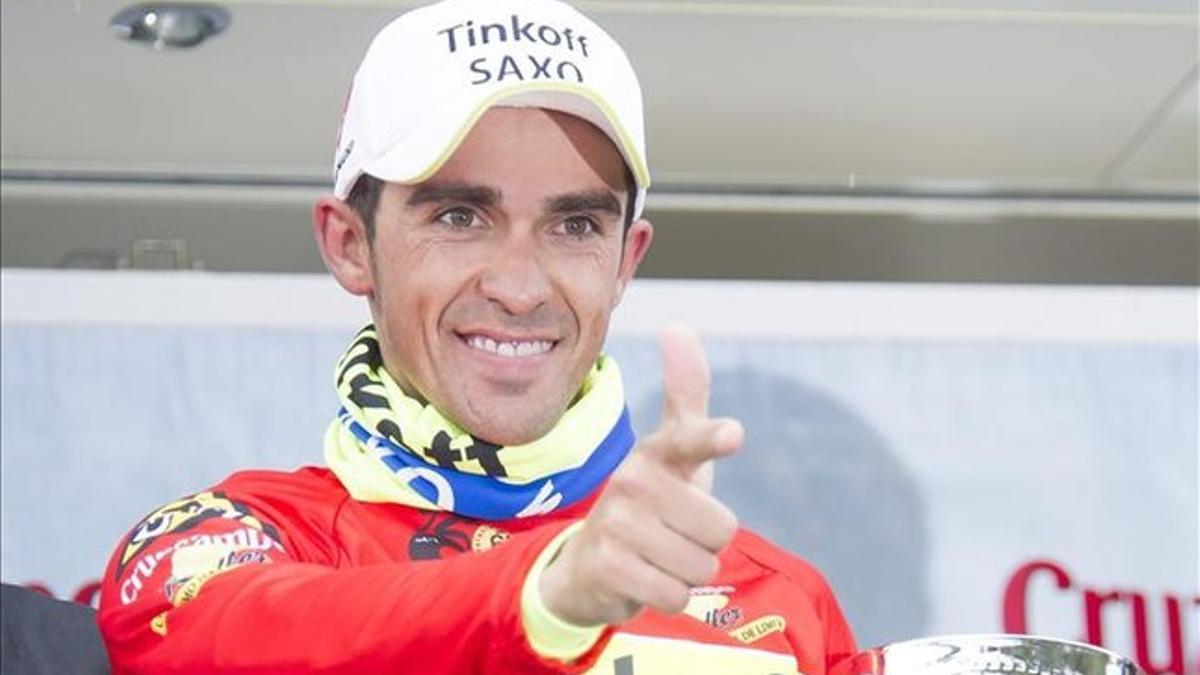 Contador, tras una victoria en la Vuelta