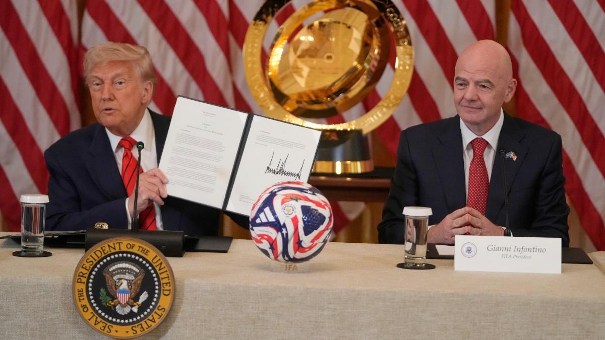 Donald Trump y Gianni Infantino, en una imagen de archivo