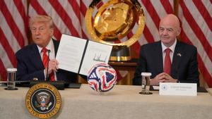 Donald Trump y Gianni Infantino, en una imagen de archivo