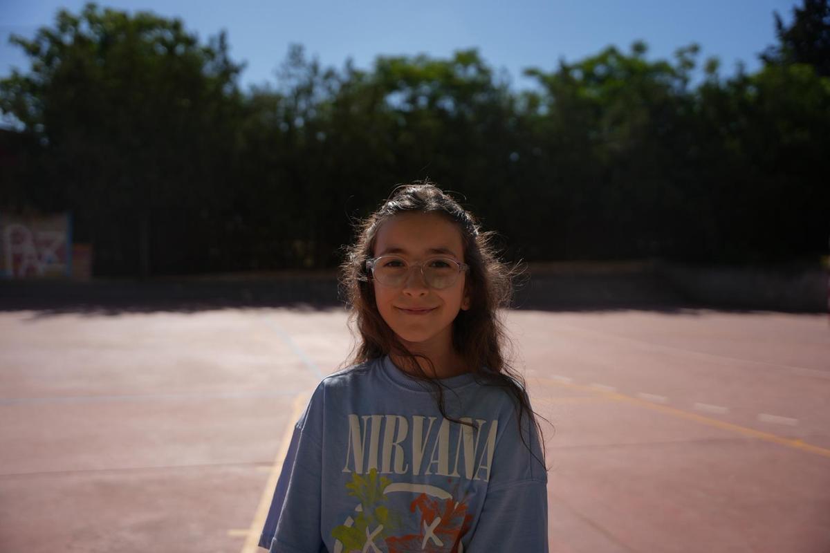 Vega Cruz, alumna de cuarto de primaria del colegio Las Vaguadas