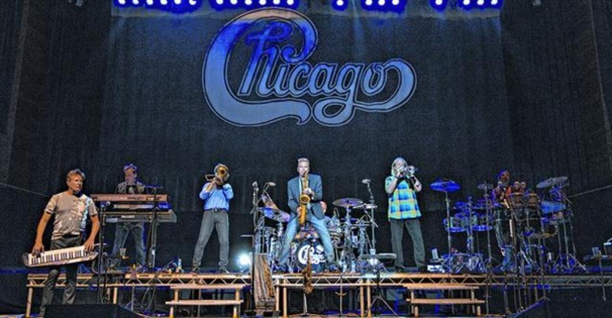 El grup Chicago, dimarts a la nit, a l’Auditori de Barcelona.