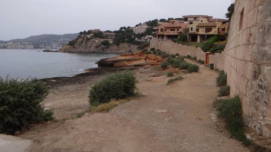 Licitan por  euros el camino litoral entre Monte de Oro y Cala Blanca  en Calvià